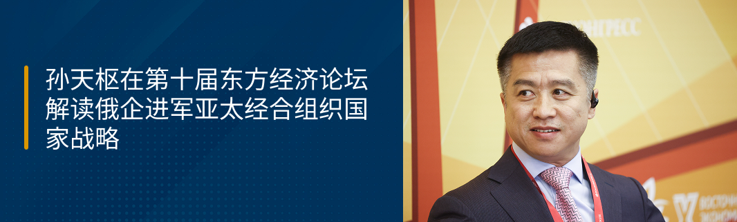 孙天枢在第十届东方经济论坛 解读俄企进军亚太经合组织国家战略